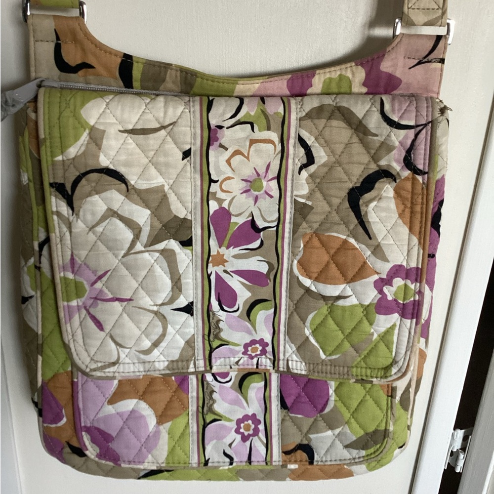 🌺 VERA BRADLEY bag crossbody messenger PORTOBELLO ROAD EUC